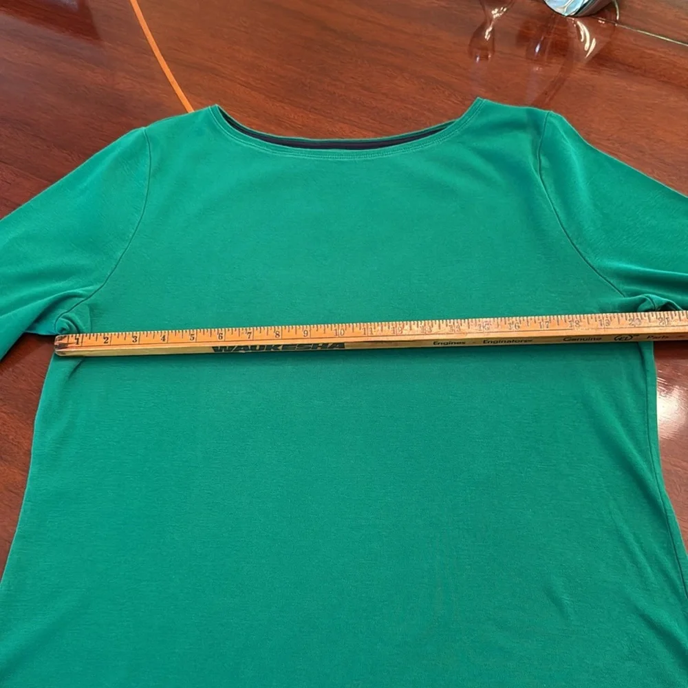 Talbots bateau neck Tee - Picture 3 of 5